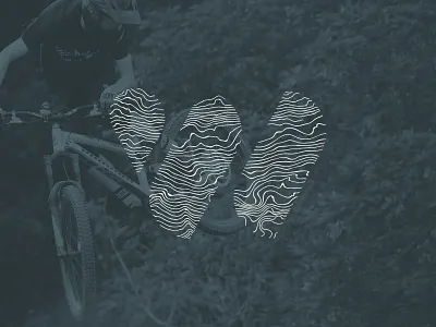 Walden's Ridge Identity - Topo Logo chattanooga identity logo mountain bike mtb park tennessee topo topography