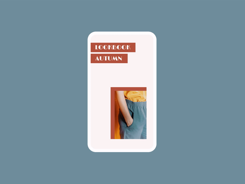 Lookbook Autumn Stories after effects animated gif fashion fashionable instagram instagram stories minimalist motion graphics stories