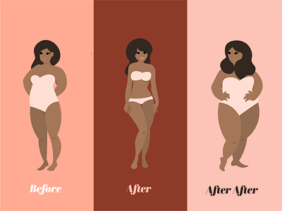 Yo-yo Dieting Illustration dieting dolls female girls health illustration yoyo