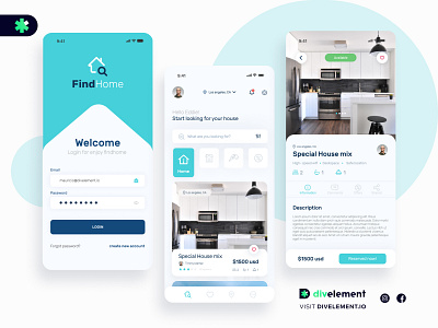 App Rent Concept adobexd airbnb appdesign concept concept design design design app figma rent rentapp sales uidesign uxdesign