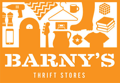 Barney's Thrift Stores branding illustration logo signs vector weekly warm up