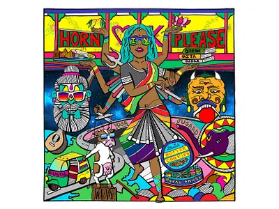 Devi character design illustration pop art