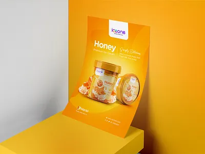 Iceone Branding & Packaging bee brand brand identity branding color design graphic design honey honeybee illustration logo poster vector