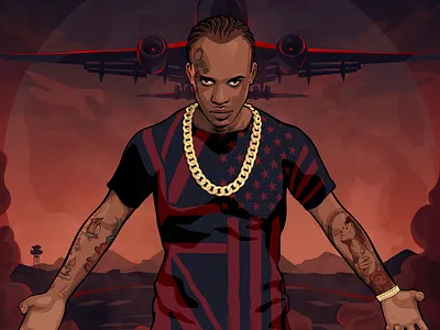 [tommy lee sparta] // ayndre ~ GTA artwork album cover dancehall gangsta grand theft auto gta gta art hood jamaica jamaican tommy lee tommy lee sparta