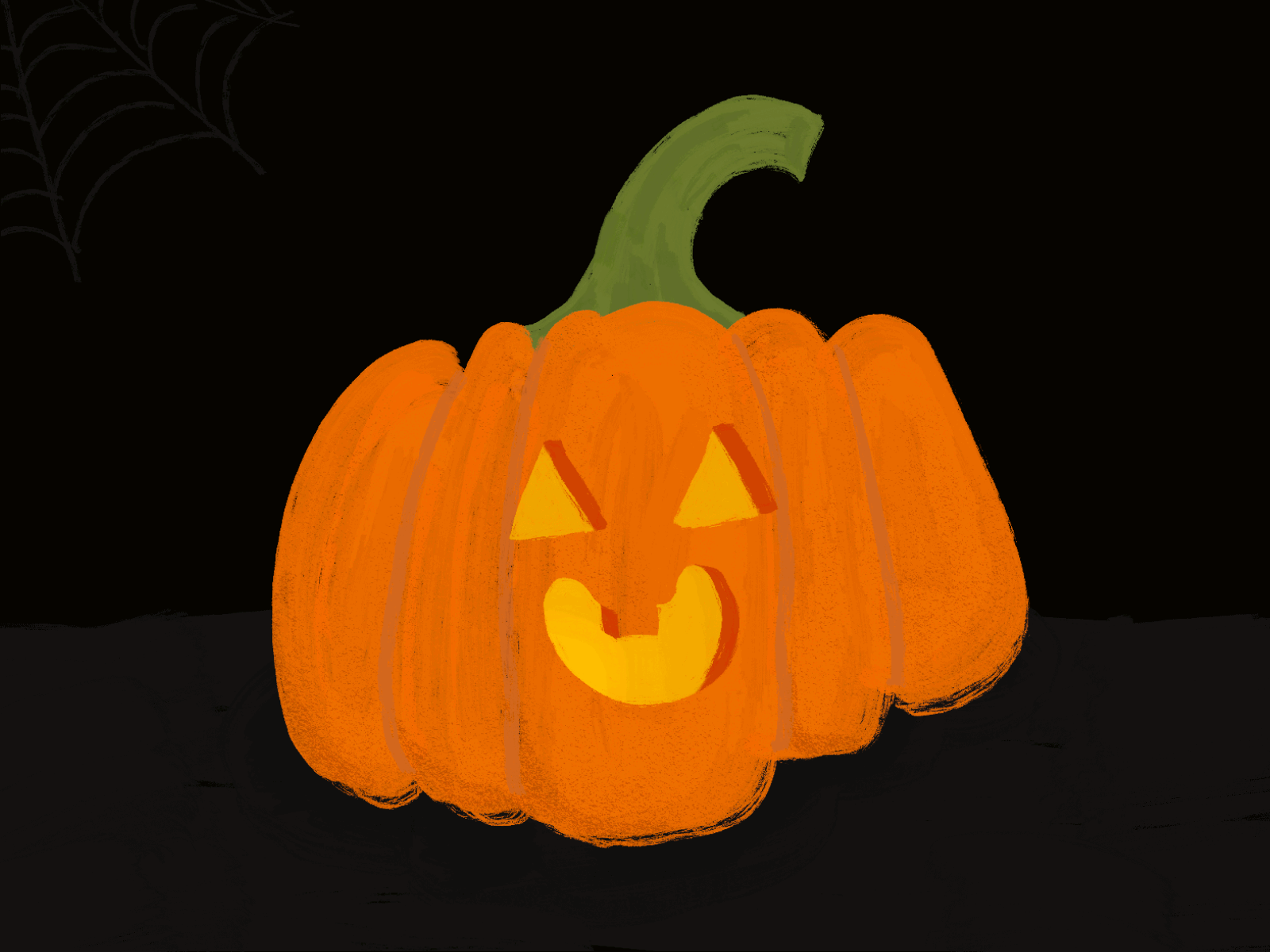 A pumpkin named Franky animation gif halloween illustration pumpkin