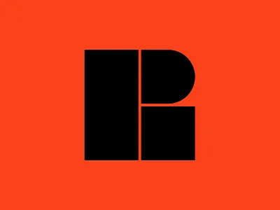 R logo logo logodesign r r logo shapes simple design simple logo square