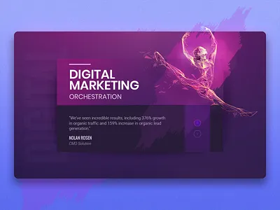 Testimonial carousel carousel dark theme feature hero banner testimonial webdesign webpage website