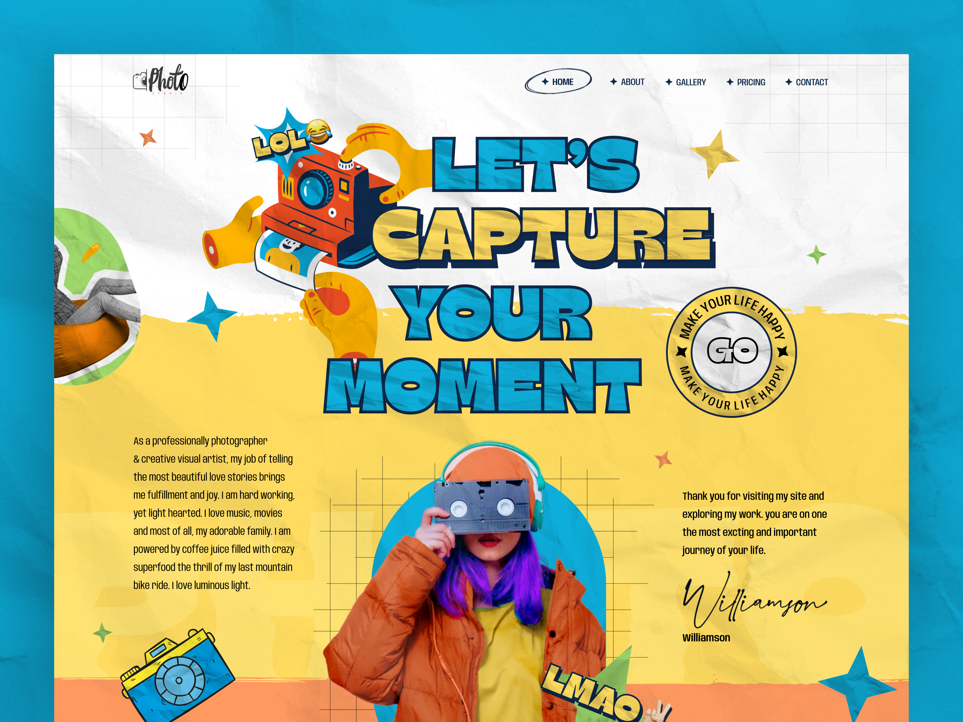 Example of Landing Page   UI Design