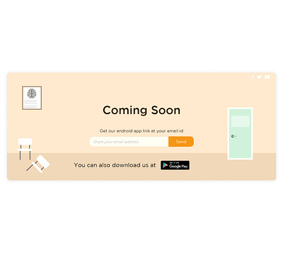 Coming Soon page applicaiton coming soon page comingsoon design illustration uiux user experience userinterface vector webdesign