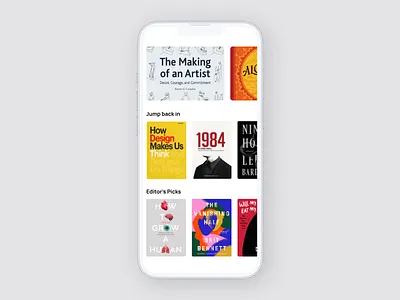 Book animation concept animation app book ereader mobile ui