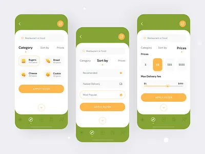 Discover Filter- Food Delivery App app app design design discover filter dribbble shot 2020 food and drink food app food app design food app ui food delivery app food delivery application foodcort app foodie typography design ui uiux user experince design user interface design visual design