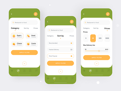 Discover Filter- Food Delivery App app app design design discover filter dribbble shot 2020 food and drink food app food app design food app ui food delivery app food delivery application foodcort app foodie typography design ui uiux user experince design user interface design visual design