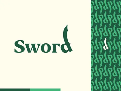 Peachtober day 5: Sword design flat flat design illustration illustrator logo peachtober sword vector wordmark