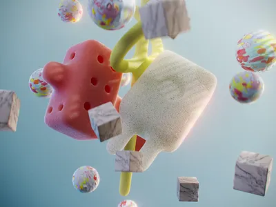 Cloth Exp. 02 3d animation bouncy c4d cloth design gsg lighting modeling mograph octane product visualization simulation softbody textures