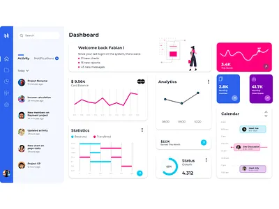 Personal Banking Dashboard & Schedule achievement adobe adobexd banking calendar chats colour dashboad design graphic illustration logo pen tool photoshop schedule status typography ui vector