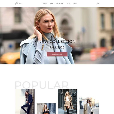 Eleonora | Online store concept concept design designer ecommerce shop site store ui ux website