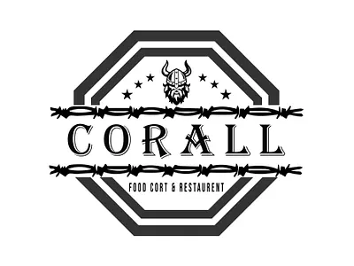 Viking Food Corner - Restaurant -Monogram Logo - Abstract Logo abstract logo beverage beverage logo branding design flat flat design food food and drink food app foodie icon design illustration logo logo design logotype minimal minimalist logo restaurant vikings