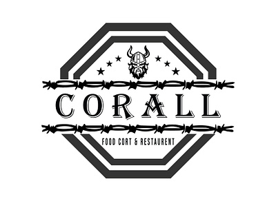 Viking Food Corner - Restaurant -Monogram Logo - Abstract Logo abstract logo beverage beverage logo branding design flat flat design food food and drink food app foodie icon design illustration logo logo design logotype minimal minimalist logo restaurant vikings