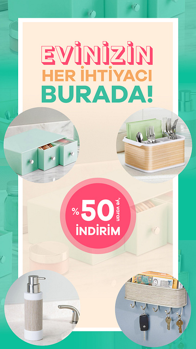 Evinizin Her İhtiyacı Burada Story banner illustration story