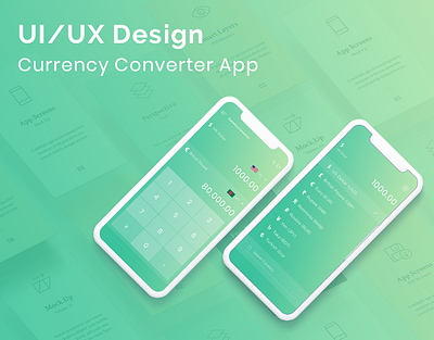 Currency Converter App app design ui ux