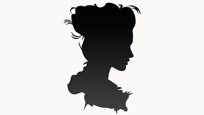 portrait design graphic design hair illustration logo romansgallery woman