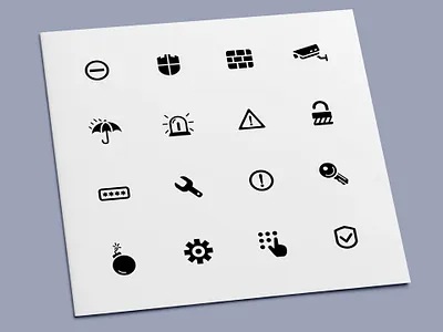 Security Icons alarm icon icon design icon set icons password privacy protection safe secure security warning