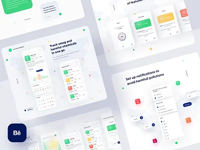 Live Air by Kaiterra - Behance Case Study 10clouds air quality app behance case study health illustration interaction interface ios mobile ui ux