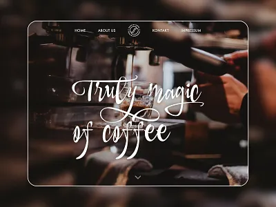Magic of Coffee design minimal theme ui ux web website wordpress