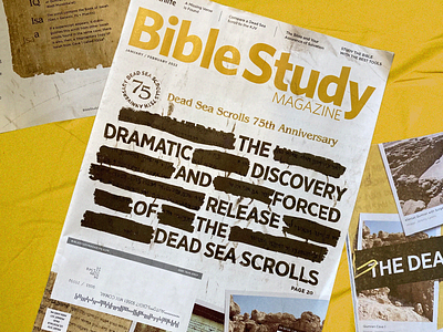 Dead Sea Scrolls cover bible cover dead sea scrolls discovery magazine spread