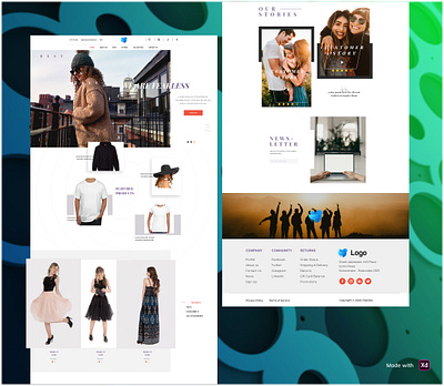 Fashion Store website design design ecommerce fashion online shop ux website design