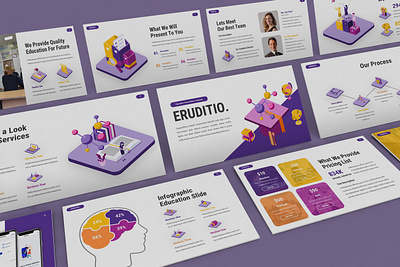 Eruditio – Education Presentation Template education minimal pitchdeck powerpoint template presentation simple slides