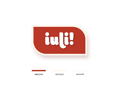 iuli Logo bakery bakery logo branding color design flat logo logo design logotype modern orange typography vector