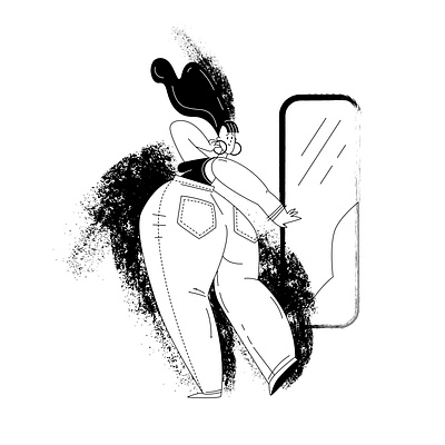 Bulky art blackandwhite design flat flat illustration icon illustration illustrator minimal vector