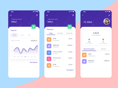 Bank App adobe xd adobe xd design animation in adobe xd bankapp banking app creative top design today creative top design today dailychallenge illustration profile design trending design ui ux wallet app