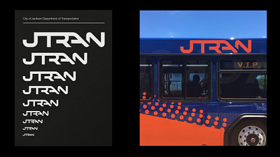 JTRAN LOGOTYPE branding environmental design graphic design logo logotype public design