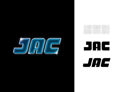 JAC - Typography badge badgedesign brand brand design chrome logo logomark logotype typeface typo typogaphy vector