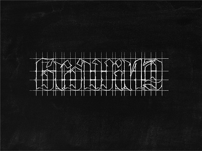 Growing - WIP calligraphy design hand lettering illustration ipad pro lettering procreate texture type design typography