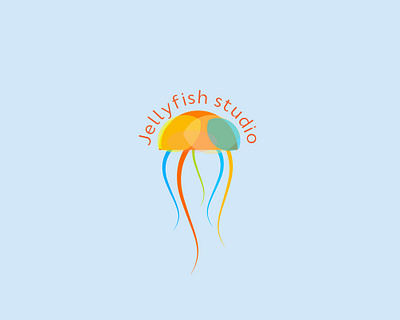 Jellyfish studio animation art branding color creative design graphic design icon illustration illustrator jellyfish logo sea vector