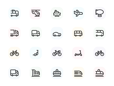 Myicons — Transportation vector line icons pack essential icons flat icons icon design icon pack icons icons design icons pack interface icons line icons myicons ui ui design ui designer ui icons ui kit ui pack ui set web design web designer web ui