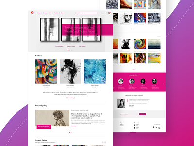 Artistic website UI animation art brand branding clean deisgn design art designs illustration interaction design minimal trending trendy design ui uiux ux ux design webdesign websites websites design