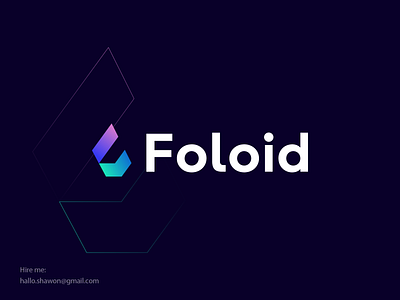 Foloid Logo Design brand branding brandmark clean color design gradient identity letter logo logo design logo designer logo mark logodesign logos logotype mark monogram symbol thefalcon