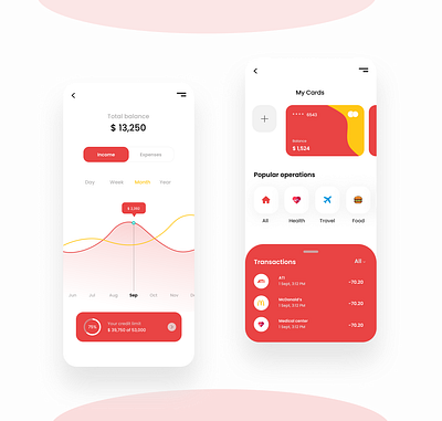 Finance page 2 design ui ux