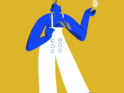 Fire Starter character digital art digital illustration girl illustraion ipad pro procreate