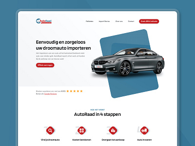 AutoRaad Redesign cars homepage website design