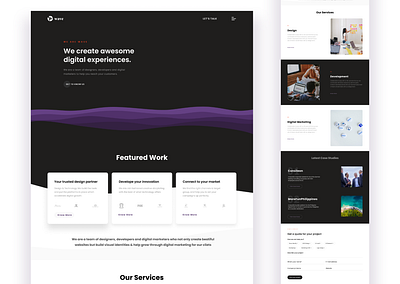 Landing Page app design typography ui ux website