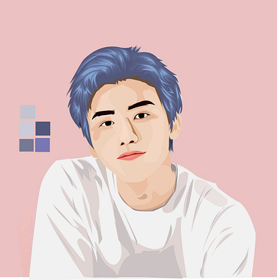 flat vector jaemin nct vector