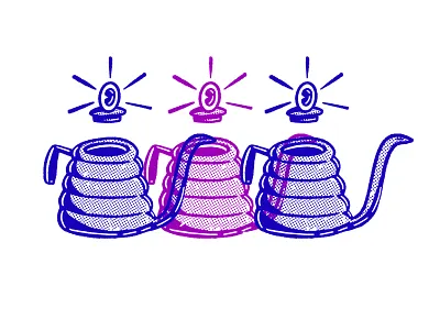 Kettle Characters character color design illustration repetition