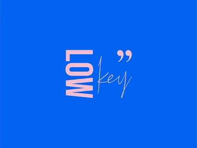 Lowkey design illustration minimal typography vector