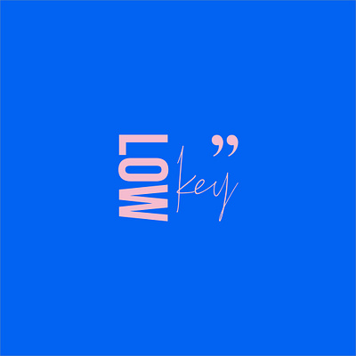 Lowkey design illustration minimal typography vector