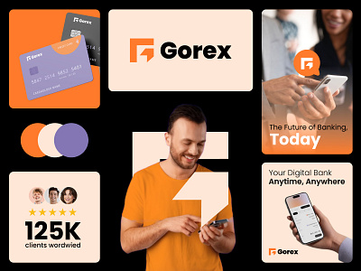 Gorex Logo and Branding – now available for sale. brand identity design branding brandmark gorex graphic design logo logo and branding logo design logo for sale